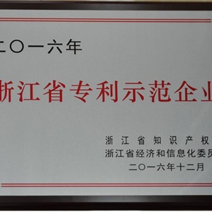 湖州j9九游会 浙江省专利示范企业